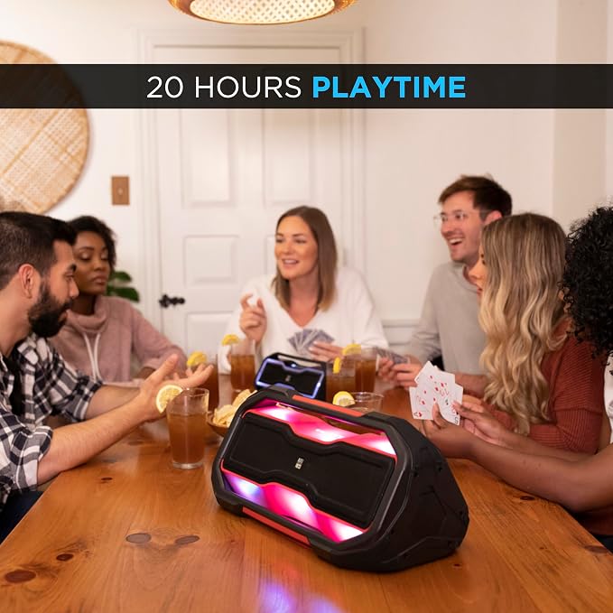 Altec Lansing - Portable Bluetooth Speaker, Waterproof IP67