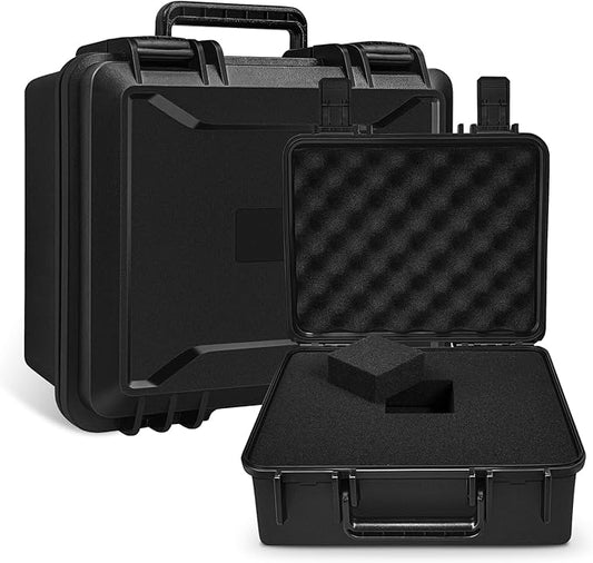 ICIMBI 11 Inch Foam Case with Customizable Foam for Test Instruments, Camera Accessories, Equipment, Electronics, and Tools & More – 11.4 x 9.8 x 5.7 Inches