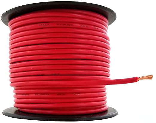 GS Power 200ft CCA 14 Gauge Wire Automotive, 100ft Spool, 2 Colors, 14 AWG 12v, Speaker Electrical Wire Low Voltage Primary for Car Stereo Audio Trailer Harness Hookup Wiring DIY