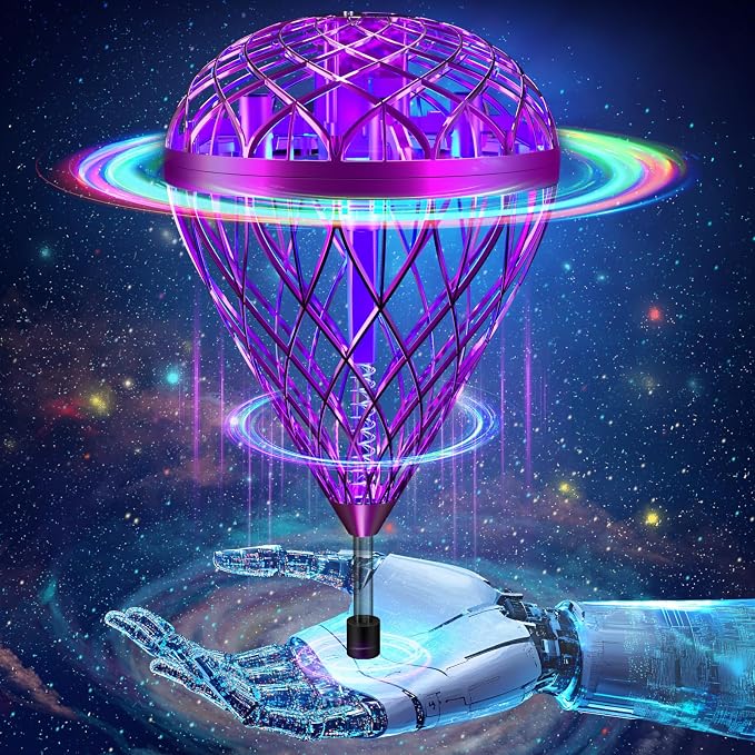 AMERFIST The Latest Cool and Magical Flying Toy, Combining AI Motion Control Technology with Contact Sensing System, Make it Become Bounce & Flip & Flight Toys, Fully unleashing Your Creativity.