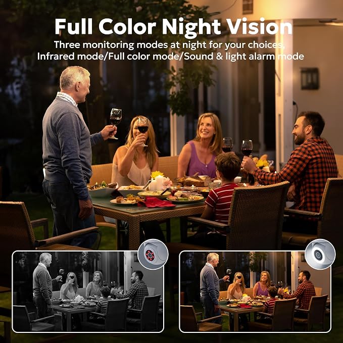 litokam 5MP Security Camera Outdoor, 5G/2.4G WiFi Home Security Camera Outside with Color Night Vision, 360° PTZ Wireless Cam with AI Motion Detection & 2-Way Talk, Support NVR/Alexa