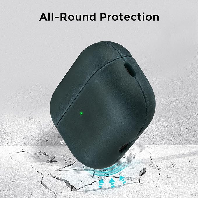 for AirPods Pro 3 Case, Handcrafted Vintage Genuine Leather Shockproof Cover Accessories with Lanyard Compatible with Apple AirPods Pro 3rd Generation 2025