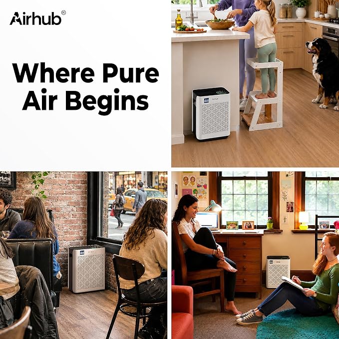 Air Purifiers for Home Large Room, AHAM Verified, HEPA Filter with Activated Carbon & Washable Pre-Filter, Quiet 20dB Sleep Mode, PM2.5 Air Quality Sensor, for Dust, Odor, Allergens & Pets