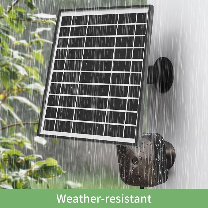 iTODOS 3 Pack 7W Solar Panel Compatible with Blink Outdoor 4 (4th Gen)/ (3rd Gen) XT3 and Blink XT/XT2 Camera,11.8Ft Outdoor Power Cable and Adjustable Mount
