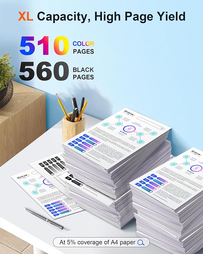 E-Z Ink Pro LC401XL LC401 MFC-J1010DW Ink Cartridges Compatible for Brother LC401XL LC 401XL to use with MFC-J1010DW MFC-J1170DW MFC-J1012DW MFC-J1800DW MFC J1010DW (Black Cyan Magenta Yellow, 4 Pack)