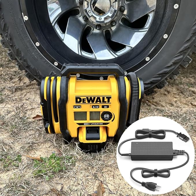 Replacement Dewalt N557514 Power Supply,HKY AC Power Adapter for Dewalt Compressor Fit DEWALT Tire Inflator 20V MAX DCC020IB, DCC020IB Type 1 and 2;DCC020IB-CA,Type 1 Air Inflator Wall Charger Plug