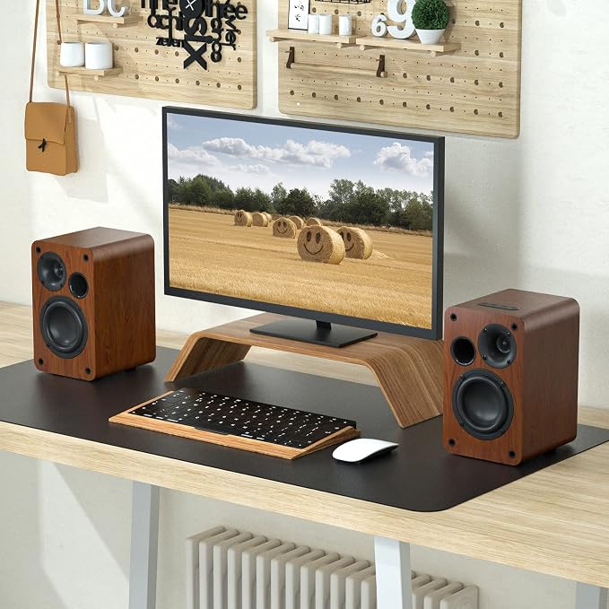 Saiyin Bluetooth Bookshelf Speakers, 30W X 2 Powered TV Speakers with 3.75 Inch Woofer, Turntable Speakers with Optical/AUX/RCA Input for PC and TV | 30W*2, 3.75 Inch Woofer, Optical/AUX/RCA/Bluetooth Input, TV/Turntable/Record Player/Computer/PC