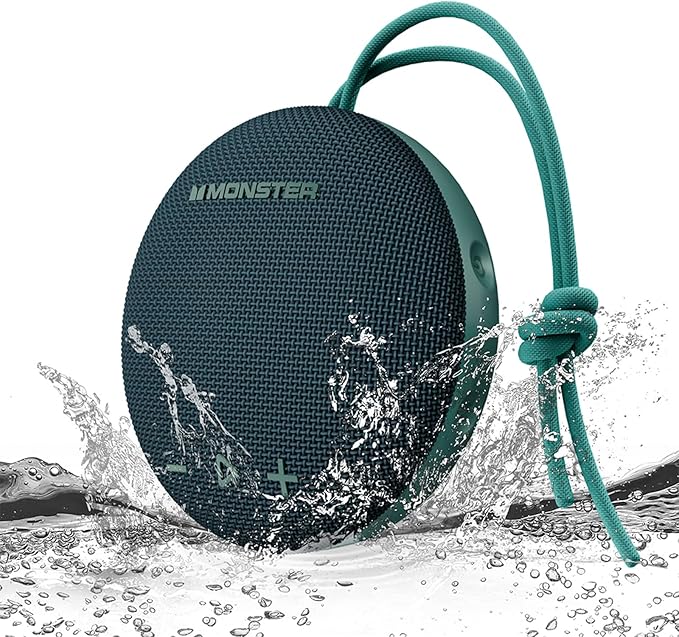 35W (peak) Monster Bluetooth Speaker, IPX8 Shower Speaker Waterproof, Bluetooth 5.4 with Loud HD Sound and Robust Bass, Extra Long Playtime Punchy, for Home, Beaches Portable Wireless Outdoor Speakers
