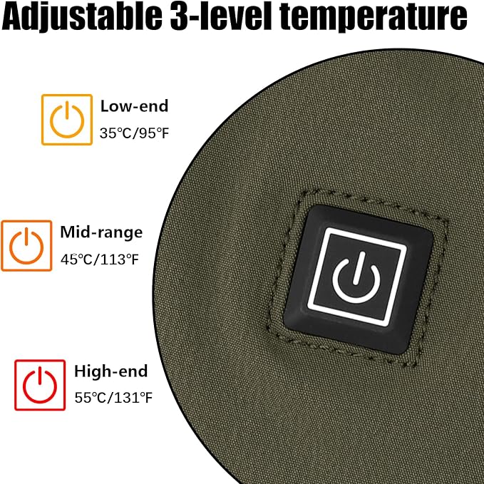 PETAC GEAR Tactical Hand Warmer,Portable Drop Hanger Waist Handwarmer Pouch for Hunting Golf Camping Fishing, Hiking, Football Winter Outdoor Field Survival.