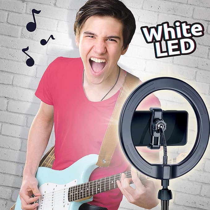 Canal Toys New So DIY TikTok Instagram YouTube Multicolored Ring Light with Green Screen and Phone Mount Tripod. Studio Creator 2 Influencer Video Creator Kit