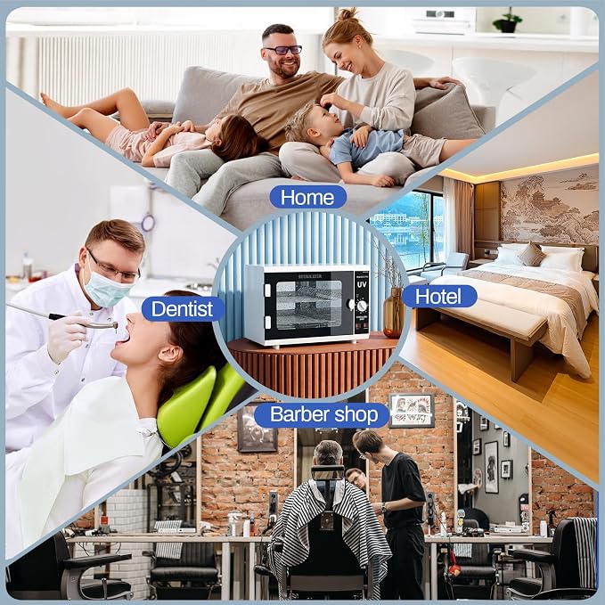 UV Sanitizer Cabinet. Dual Lamp Ultraviolet Disinfection Cabinet with Timer Setting, Suitable for Disinfection of Various Items