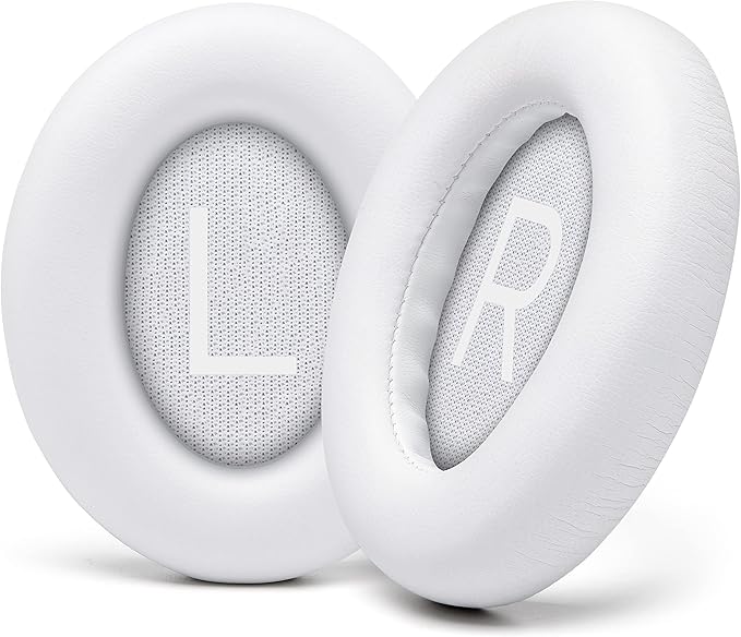 WC Wicked Cushions Upgraded Replacement Ear Pads for Bose 700 Noise Cancelling Headphones (NC700) - Softer PU Leather, Luxurious Memory Foam, Added Thickness, Extra Durable Ear Cushions | (White)