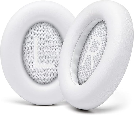WC Wicked Cushions Upgraded Replacement Ear Pads for Bose 700 Noise Cancelling Headphones (NC700) - Softer PU Leather, Luxurious Memory Foam, Added Thickness, Extra Durable Ear Cushions | (White)