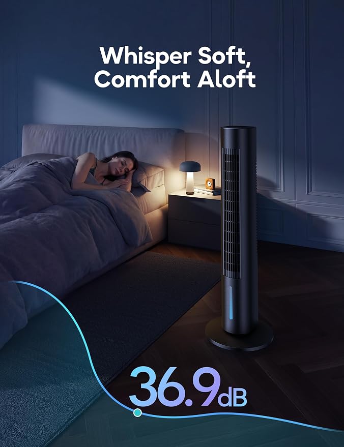 Windowless Portable Air Conditioner, 35.1" Evaporative Air Cooler for Room No Window, 7H Timer, 4 Modes, Remote Control, 140° Max Oscillating, Large Water Tank, Quiet AC Unit for Bedroom, Black