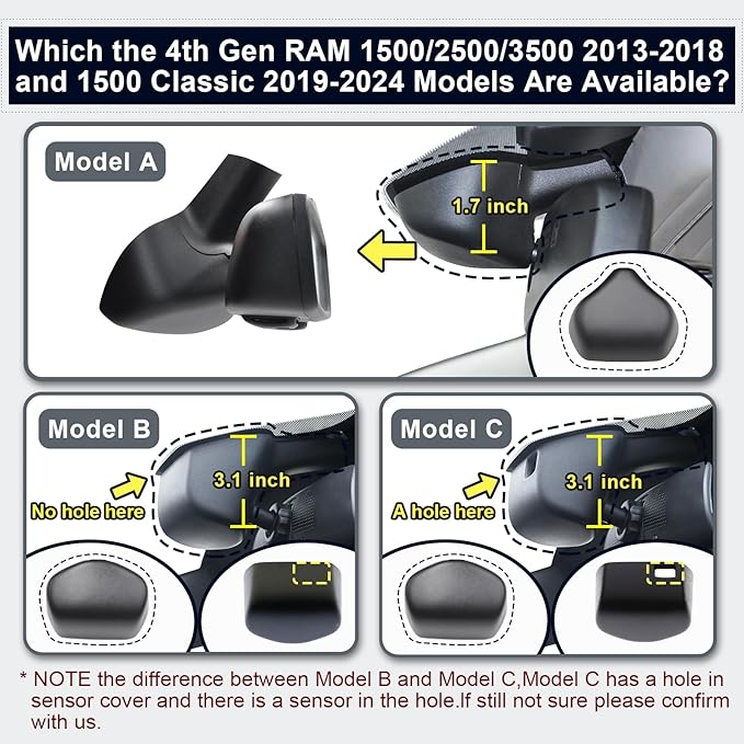 Mangoal 4K Dash Cam Custom for 4th Gen Dodge RAM 1500/2500/3500 2013 2014 2015 2016 2017 2018,(Model B),Check Model Carefully,OEM Look, UHD 2160P Video, WiFi & App, 128GB Card