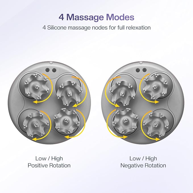 COMFIER Electric Scalp Massager with Mutlti-Modes Vibration, Portable Handheld Head Scratcher for Hair Growth,Waterproof Head Massager for Full Body,Dog Cat Massager for Deep Clean and Stress Relax