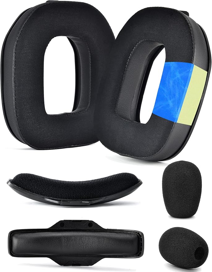 A40 TR Mod Kit – defean Replacement Earpads and Headband Compatible with Astro Gaming A40 TR Headset,Ear Cushions, Upgrade High-Density Noise Cancelling Foam, Added Thicknes (Black Silky Cool Fabric)