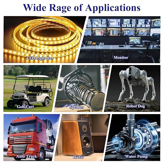 12V to 24V 3A 72W Boost Converter IP67- Dustproof Booster with Screwdriver - for Trucks/RVs/Off-Highway/Solar/for Harsh Environments - Dustproof/Vibration Resistant