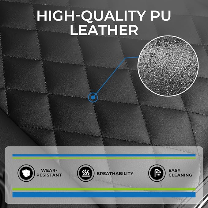 GTPLAYER Gaming Chair,Office Chair with Pocket Spring Lumbar Support, Ergonomic Comfortable Wide Office Desk Computer Chair with Outward Fixed Soft Armrests and Footrest (PU Leather, Black)
