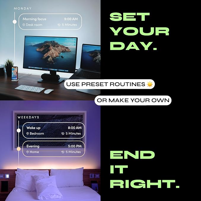 LIFX Supercolor Smart LED Strip Lights 10ft (120" Kit), Color Changing Multizone RGB + Tunable White, 24 Color Zones, 2.4GHz, No Hub, Apple HomeKit, Alexa & Google Home, Music Sync, Dimmable