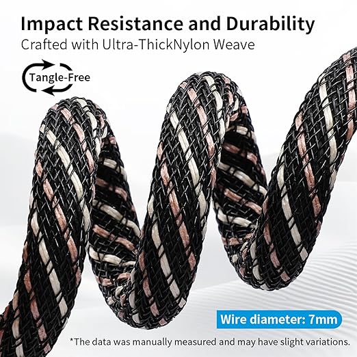 3.5mm TRS to Dual 6.35mm TS Y Splitter Audio Cord, 1/8 to 1/4 Stereo Cable with 6N OFC & 5μm 24K Gold-Plated Connectors,Braided Hi-Fi Cable for Audiophiles,Home Stereos(9.84ft/3m)