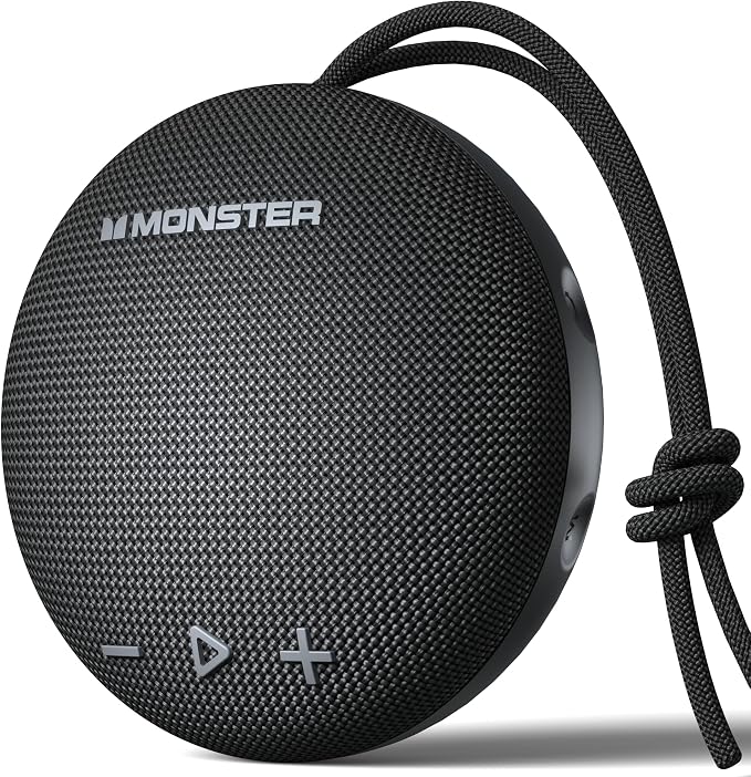 35W (peak) Monster Bluetooth Speaker, IPX8 Shower Speaker Waterproof, Bluetooth 5.4 with Loud HD Sound and Robust Bass, Extra Long Playtime Punchy, for Home, Beaches Portable Wireless Outdoor Speakers