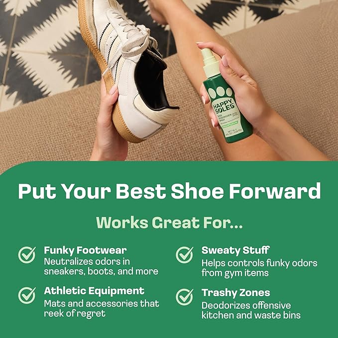 Electric Callus Remover & Shoe Deodorizer Spray Bundle - Rechargeable Pedicure Tool + Odor Fighter for Shoes (Eucalyptus Mint)
