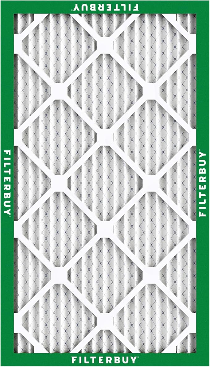 Filterbuy 8x24x1 Air Filter MERV 8 Essential Dust & Allergy Defense (5-Pack), Electrostatic Pleated HVAC AC Furnace Filters Replacement, Made in USA (Actual Size: 8.00 x 24.00 x 0.75)