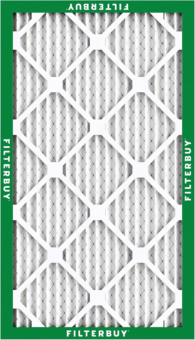Filterbuy 8x30x1 Air Filter MERV 8 Essential Dust & Allergy Defense (5-Pack), Electrostatic Pleated HVAC AC Furnace Filters Replacement, Made in USA (Actual Size: 7.50 x 29.50 x 0.75)