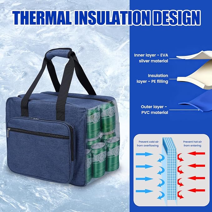 Electric Cooler for Car, Portable 25L Electric Cooler Outdoor Heating Food Warmer Bag Car Cooler Bag Soft Cooling for Camping Beach Travel Car, Car Cooler Plug in