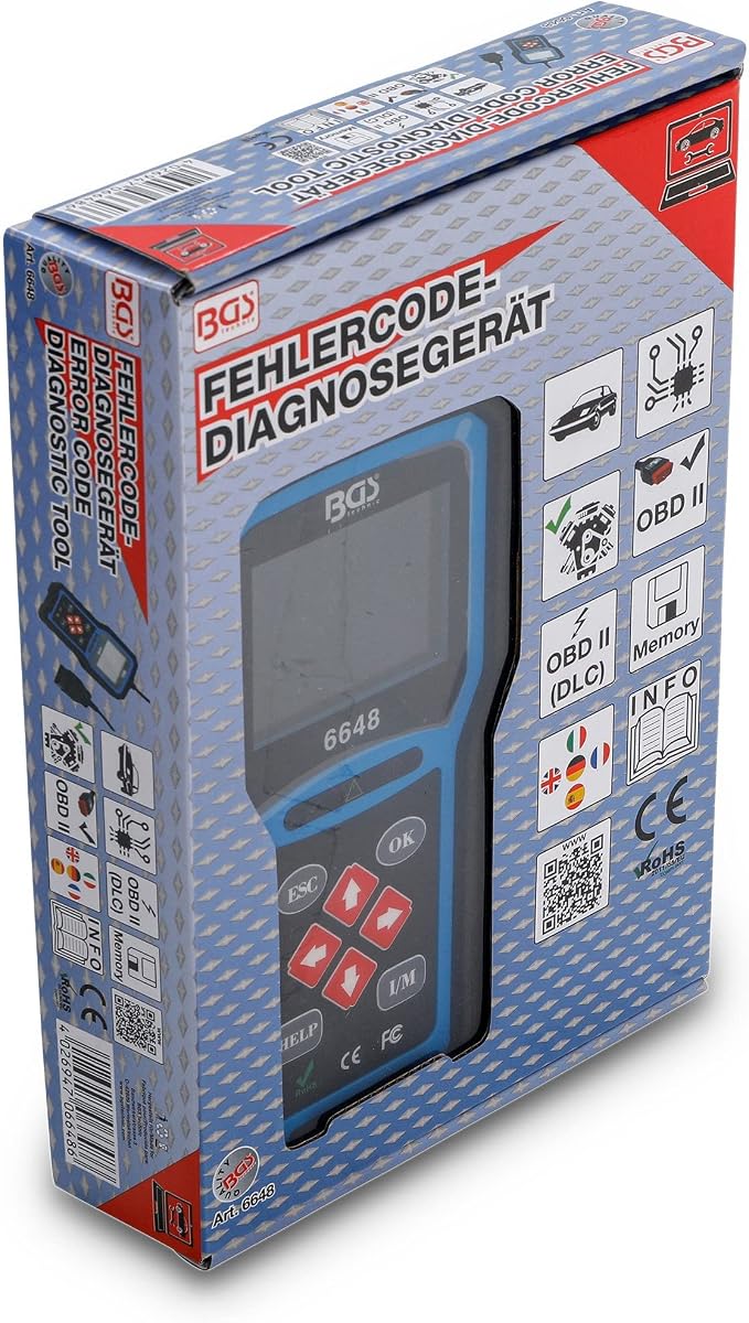 BGS 6648 | OBD II (EOBD) Error Code Diagnostic Tool