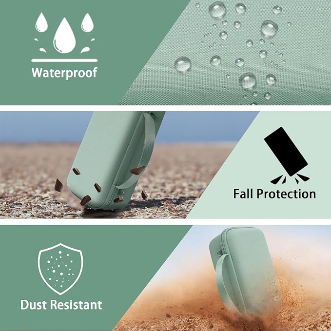 co2CREA Hard Case and Silicone Case Replacement for Bose New SoundLink Flex 2nd Gen/Bose SoundLink Flex Bluetooth Portable Speaker, Protective Case with Carabiner and Shoulder Strap (Alpine Sage Case)