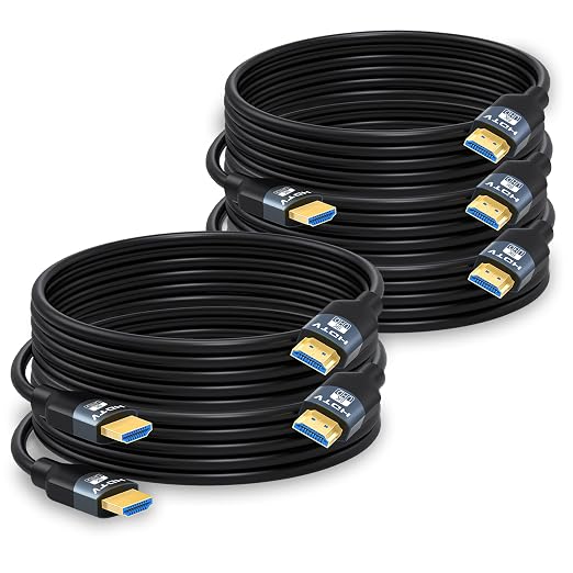 8K HDMI 2.1 Cables 10FT 5-Pack, High Speed HDMI Gaming Monitor Cable for PS5 TV-8K ARC&eARC HDMI Cord-165/180/240Hz, HDCP2.3, 3D/HDR10 for Soundbar, PS5, PS4, TV, Xbox, Roku, Cinema, Computer, Monitor