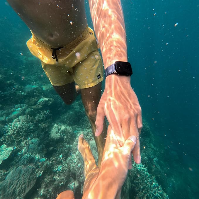 Hiking Trail Nylon Band | The Original Rugged Compatible with Apple Watch Band for Men & Women - Soft, Breathable, Woven Water-Resistant Nylon Mens iWatch Strap | Fits Ultra 2 & Ultra 49mm 46mm 45mm 44mm All Models (Navy Blue)