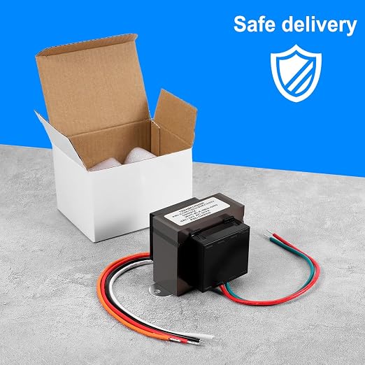 Control Transformer 24V 50VA, Multi-Tap 120/208/240V to 24VAC Industrial Power Transformer with Foot Mount for HVAC Furnace, Relays, and Gas Valves