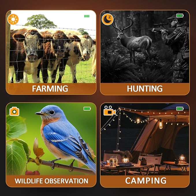 Head-Mounted Night Vision Monocular Digital Infrared Monocular for Camping Hunting