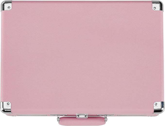 Crosley CR8005E-BH Cruiser Plus Vintage 3-Speed Bluetooth in/Out Suitcase Vinyl Record Player Turntable, Blush