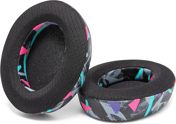 WC Freeze HD6XX - Cooling Gel Earpads for Sennheiser HD6XX, HD58X, HD600, HD650, HD660S, HD660S2, HD580, HD565 & More, Made by Wicked Cushions | Extra Comfortable and Cool | 90's Black