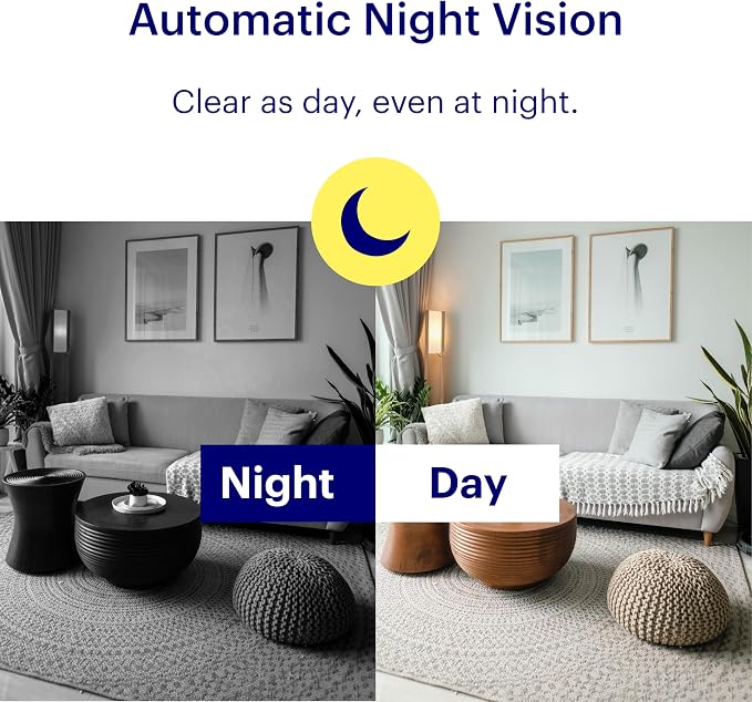Canary View Indoor Home Security Camera 1080p HD WiFi IP | 24/7 Watch Live Video, Motion Alerts, Two-Way Talk, Night Vision, 10x Zoom, Private Mode, Works with Alexa, Google Assistant and More