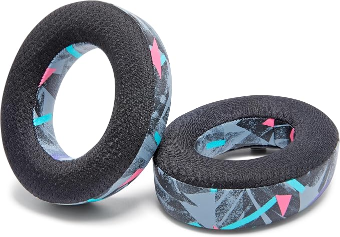WC Freeze NC700 - Cooling Gel Ear Pads for Bose Noise Canceling 700 Headphones | Breathable Sports Fabric, Cooling Gel, Extra Thick & Cooler for Longer | 90's Black
