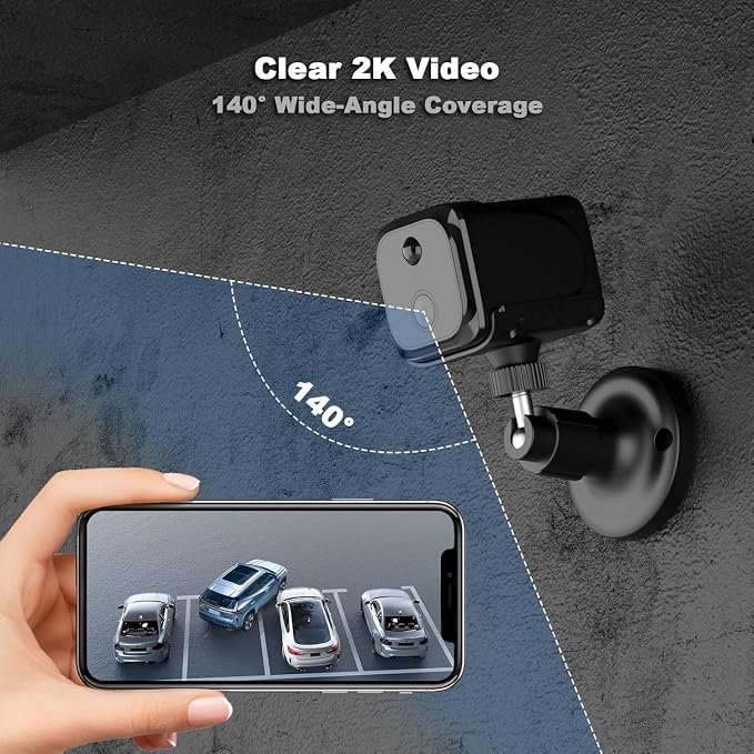 4G LTE Cellular Small Security Camera, No WiFi Security Camera with Night Vision, PIR Motion, SIM Card, 20-Day Battery Standby, Portable Magnetic Survelliance Cam for RV, Indoor, Barn, Farm