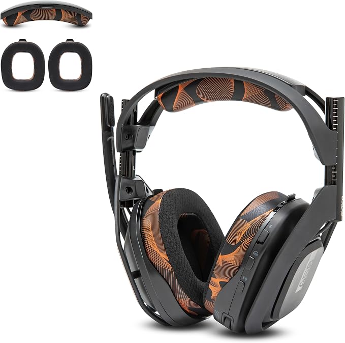 WC Mod Kit A50 - Cooling Gel Earpads + Headband Replacement for Astro A50 Gen 4, Gen 5 & A50X by Wicked Cushions | Enhanced Comfort, Cooling & Durability | Kinetic Wave