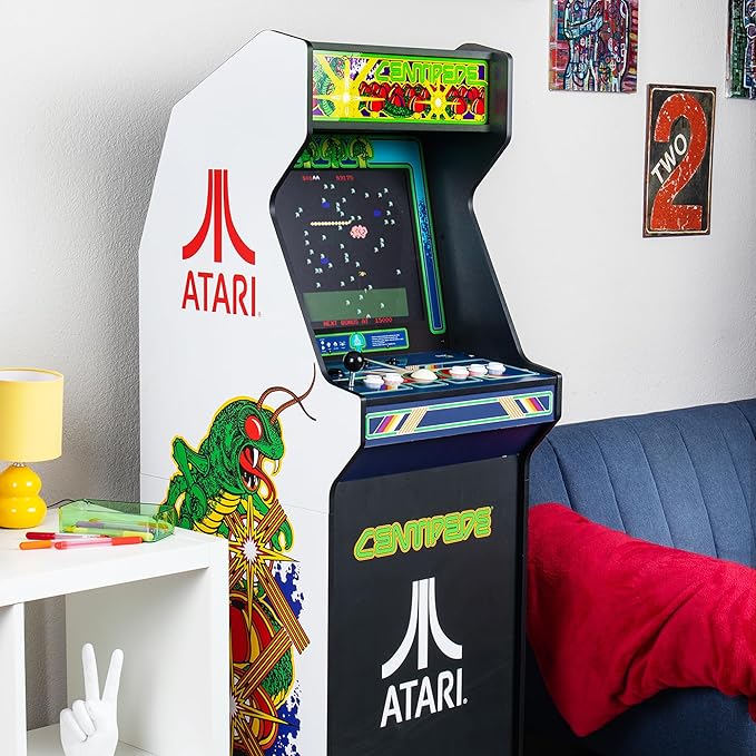 Arcade Classics - Atari Centipede Ultra Series Game Machine, 40 Games, 17" Liquid Crystal Screen - Indoor Cabinet, Retro, Gaming Console, Basement Decoration, Man Cave