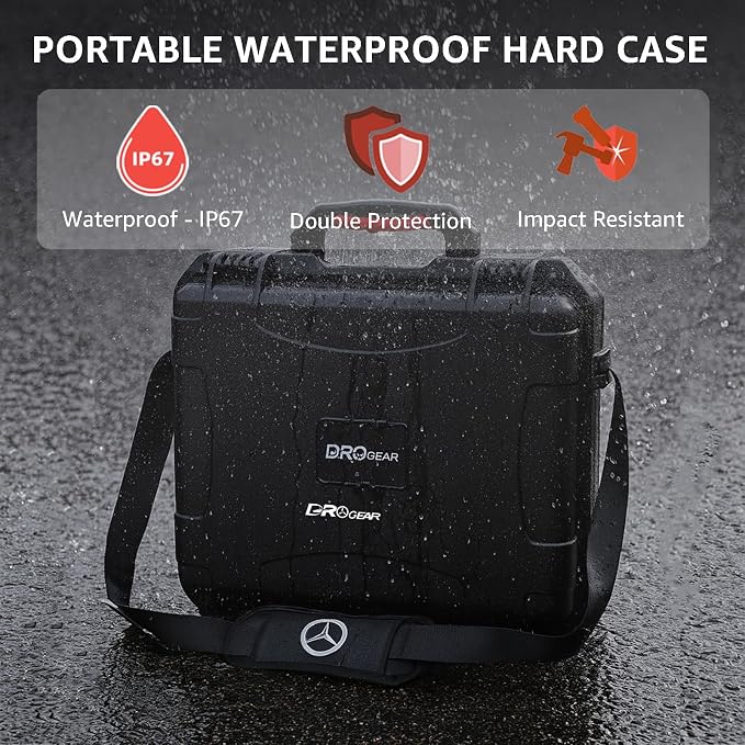 Waterproof Hard Case for DJI Avata 2 Fly More Combo | Fits DJI Goggles 3 (Not for Goggles N3)/ RC Motion 3 / FPV Remote Controller 3 and Accessories | Up to 8 Batteries | Shockproof, Dustproof