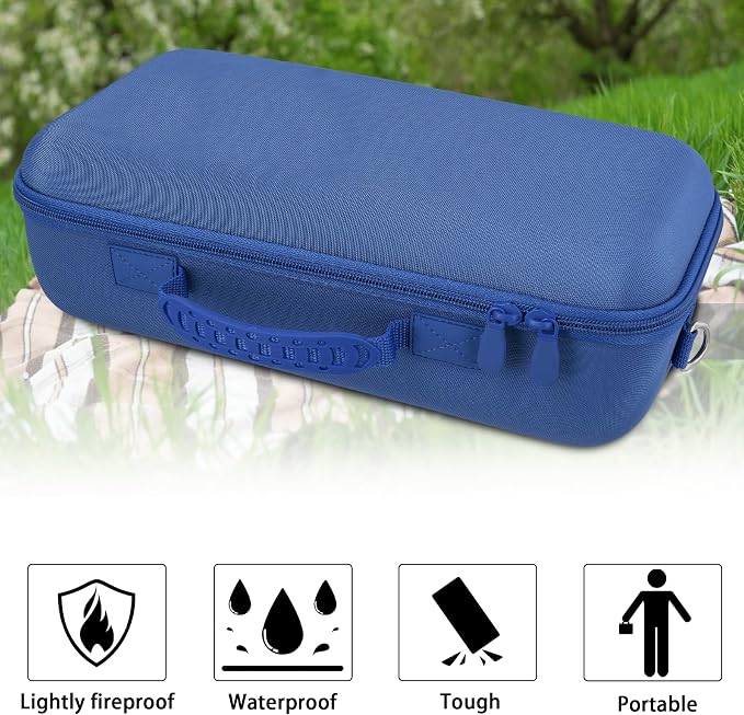for Bose SoundLink Max Portable Speaker Hard Protective Case, Portable Travel Case Replacement with Shoulder Strap and Handle (Sky Blue Case) - co2CREA