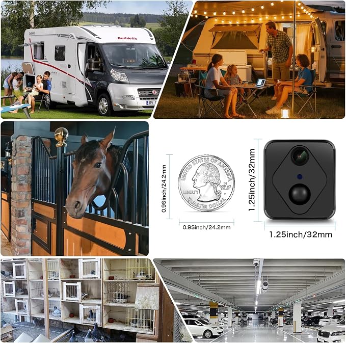 4G Surveillance Camera, Security Camera, 2K HD Indoor/Outdoor Security Camera, HD Night Vision, AI Motion Detection