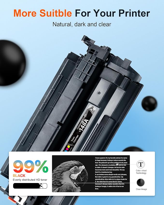 E-Z Ink Pro 148A Toner Cartridge 4001n 4101fdw Replacement for HP 148A Toner Cartridge W1480A 148X W1480X to Use with HP LaserJet Pro 4001n 4101fdw 4001dn 4001dw 4101fdn 4101dw Printer (2 Pack)