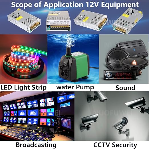 New Version DC 12V 50A 600W Power Supply 110V AC to 12V DC Converter Power Supply Adapter 50A 600W Switch Transformer for Motor Pump CCTV Security Camera Car Stereo 3D Printer