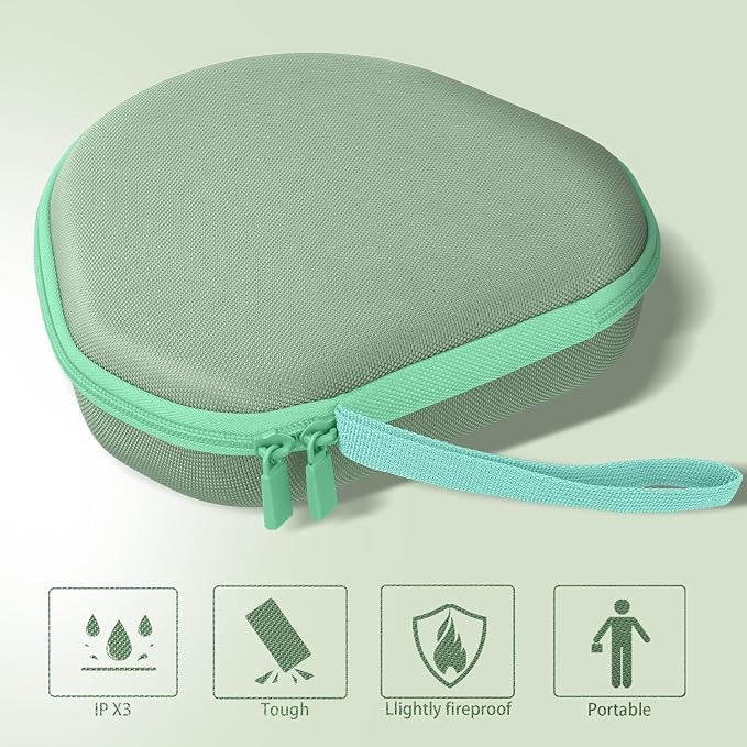 co2CREA Hard Case with Sleep Mode Replacement for Apple AirPods Max 2 / AirPods Max Wireless Over-Ear Headphones (Light Green Case)