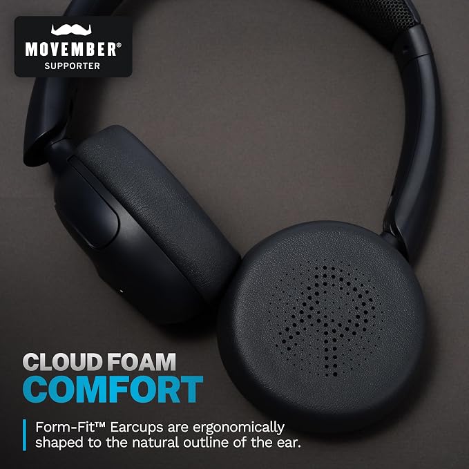 JLab, Go Lux ANC, On Ear Headphones, Active Noise Cancelling, Bluetooth, Graphite